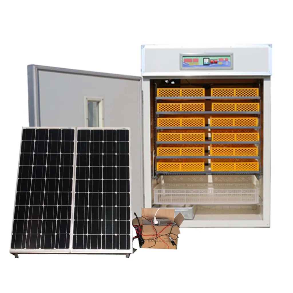 Promotional stock quality 1056 solar powered chicken eggs incubators