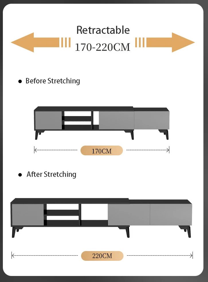 Special shape Living Room Furniture Flat Packing Melamine Chipboard Wood TV Stand Table