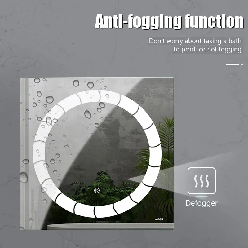 Customized Smart Led Bathroom Mirror With Led Light Mirror Touch Sensor Switch