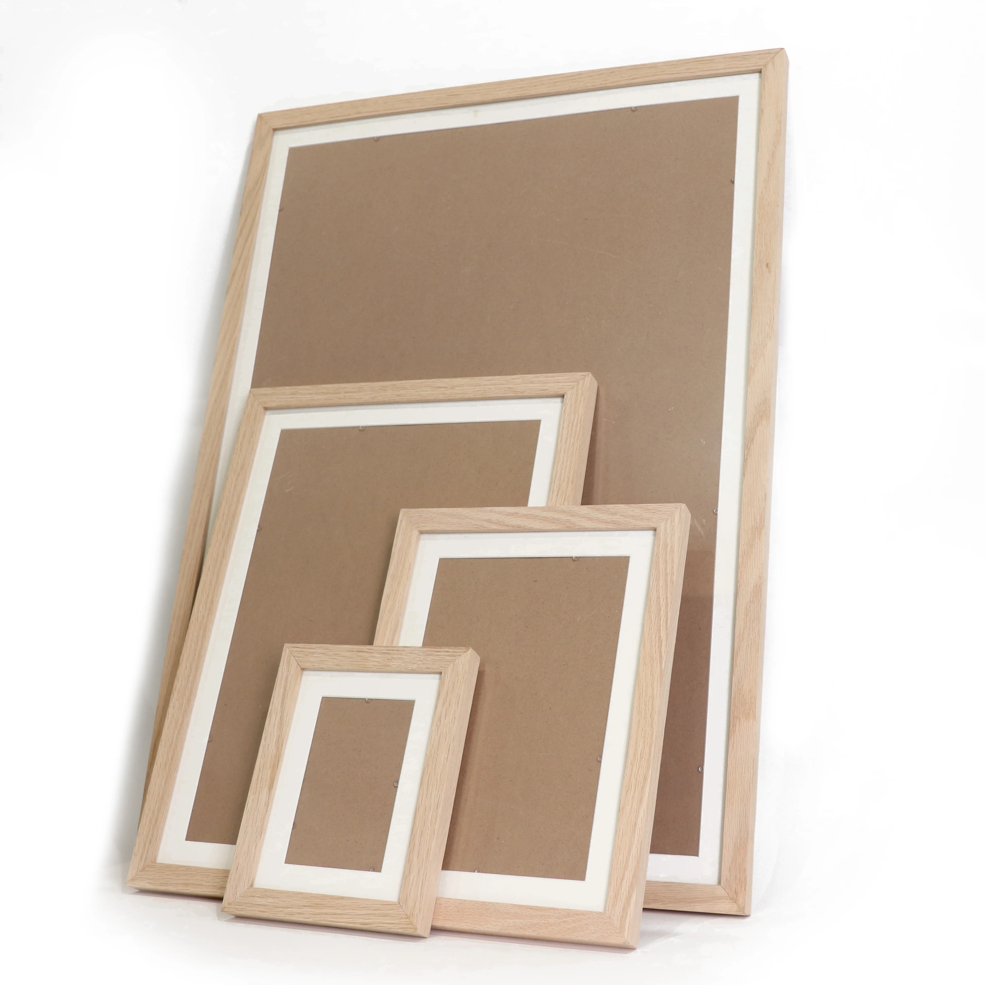 Nordic elegant large custom A3 A4 oak photo frame Picture frame solid wood photo frame