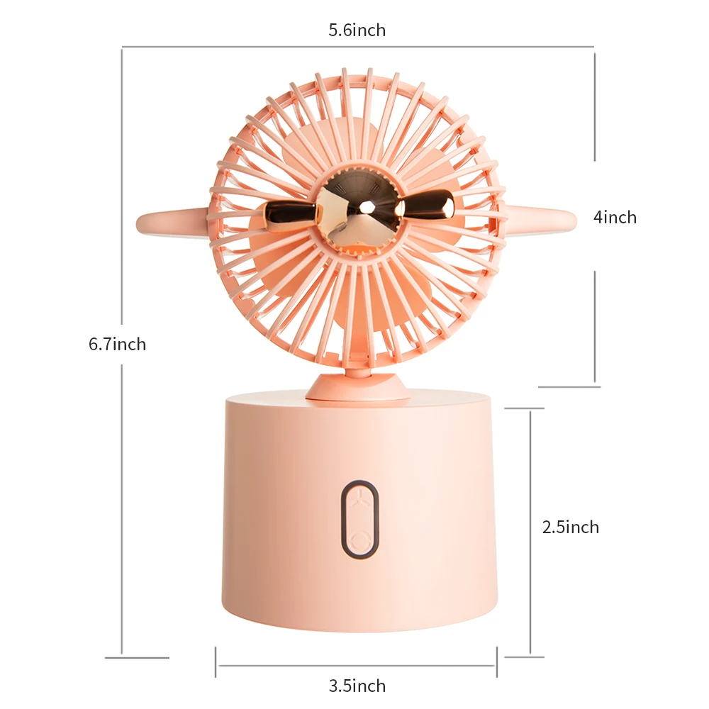 
Small Personal Usb Desk Fan 3 Speeds Portable Desktop Table Cooling Fan For Home Office Car Outdoor Travel 