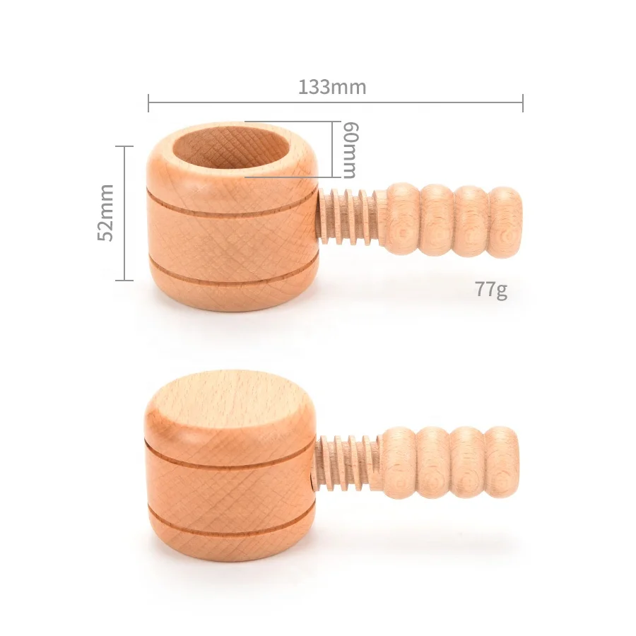 Commercial Cheap Palm Cashew Nuts Crackers Handle Macadamia Food Almond All Wood Nut Cracker