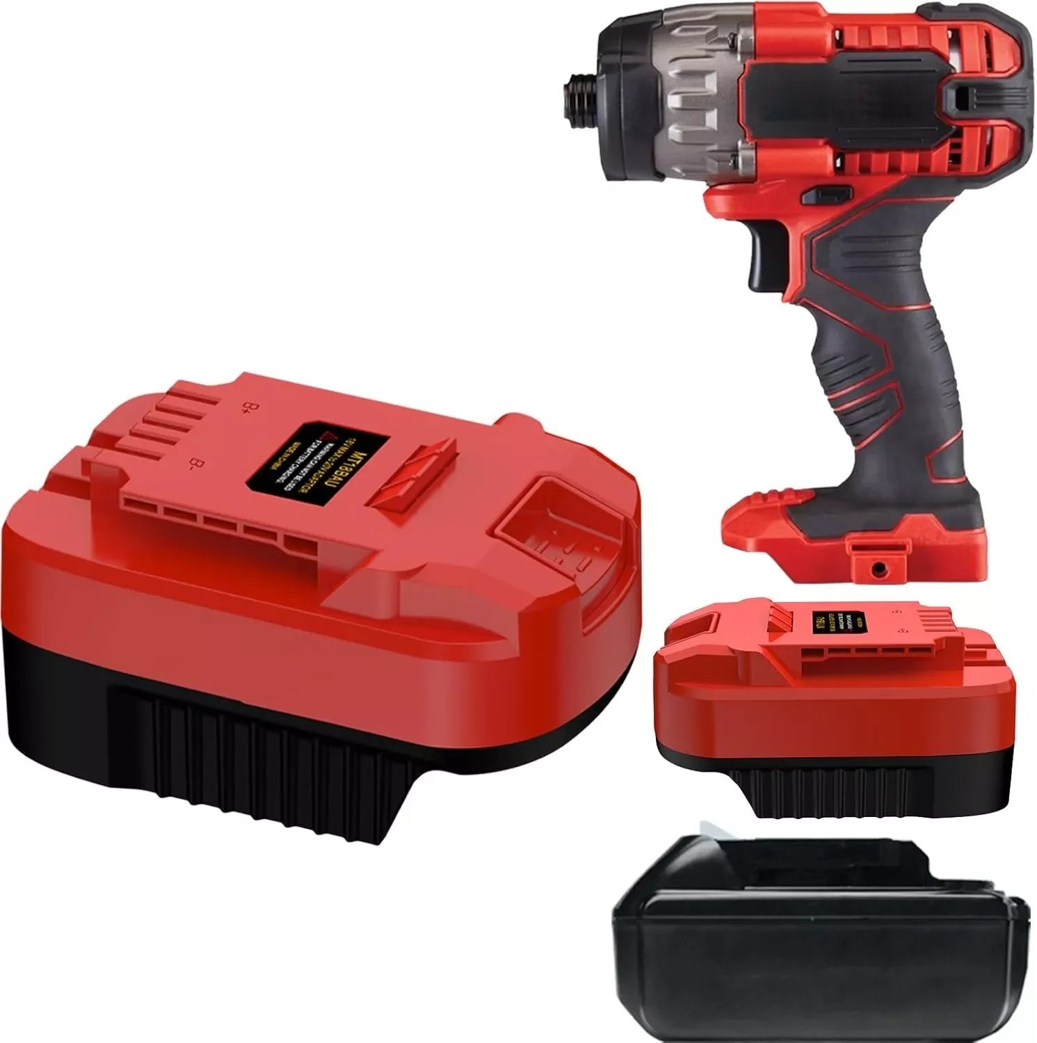 for Bauer 20V Cordless Power Tools Converter Adapter for Mak ita BL1830B 18V Battery  Bos ch 18V BAT609 De walt DCB203 batteries