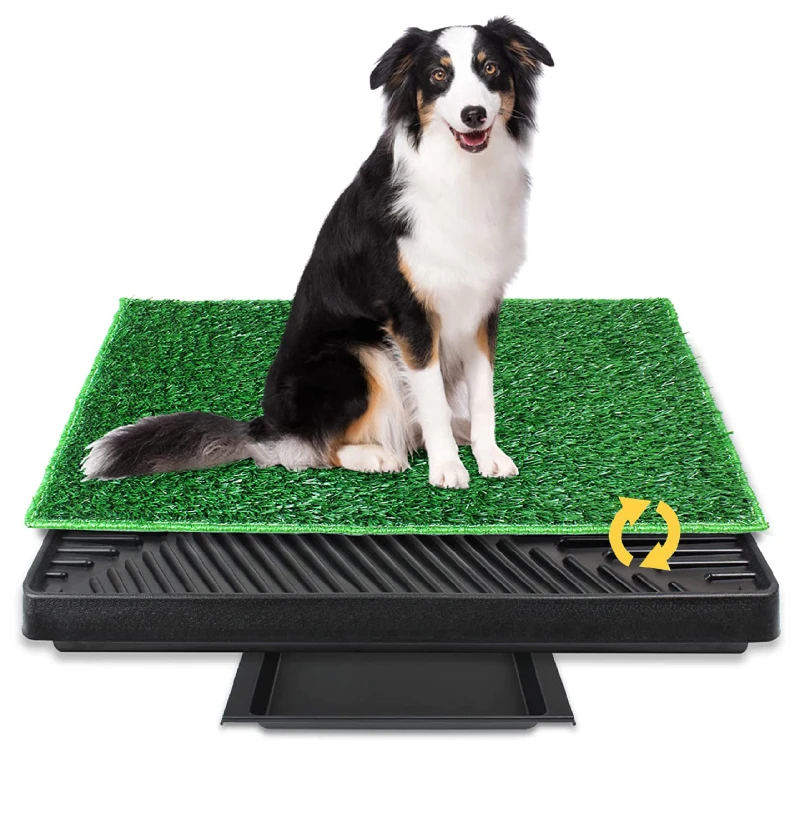 Pet Dog Cat Litter Toilet Mat Training Indoor Plastic Tray Grass Training System Box For Dogs