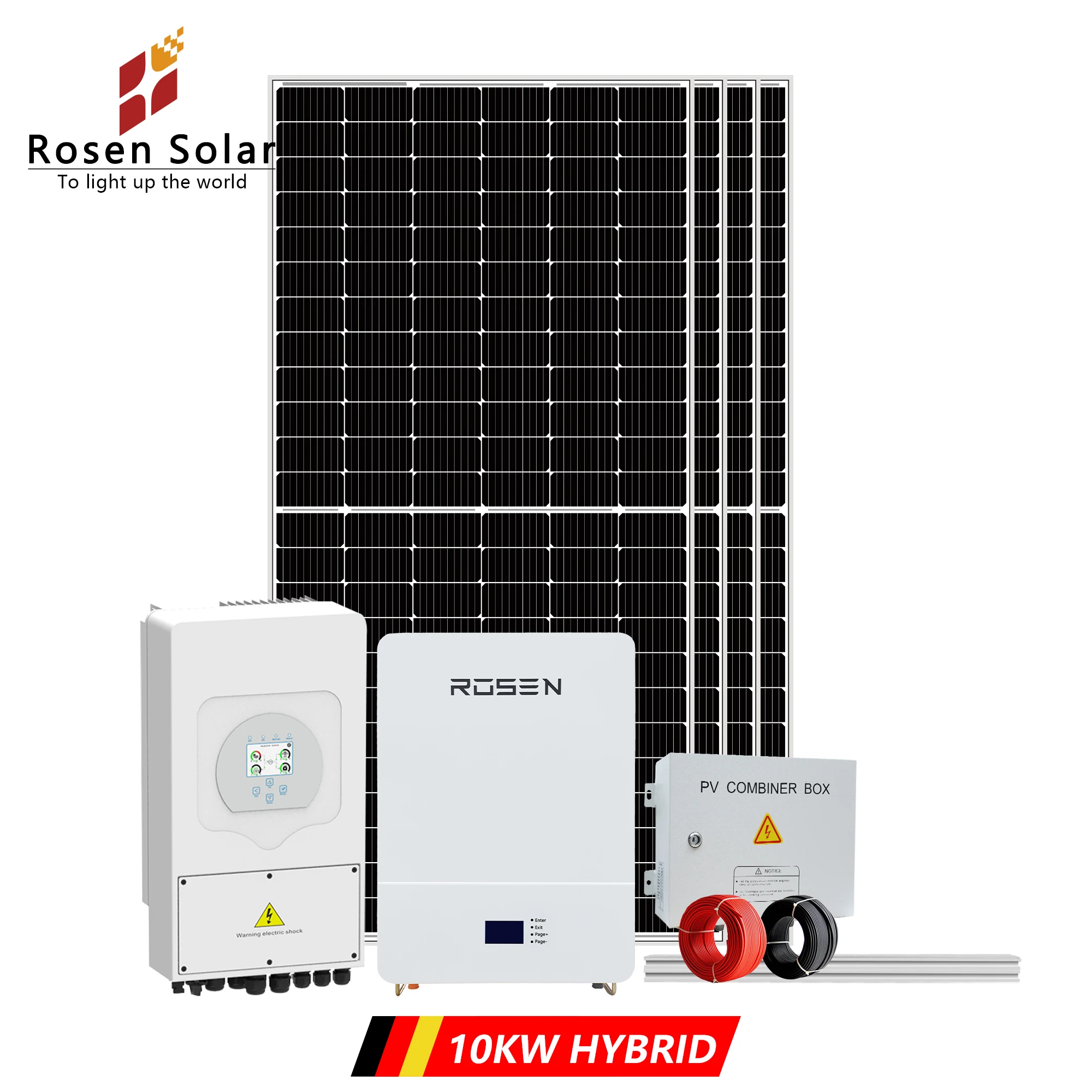 10KW Solar Panels 8kw China Solar System On and Off Grid Full Set Complete Kit Solar Energy System