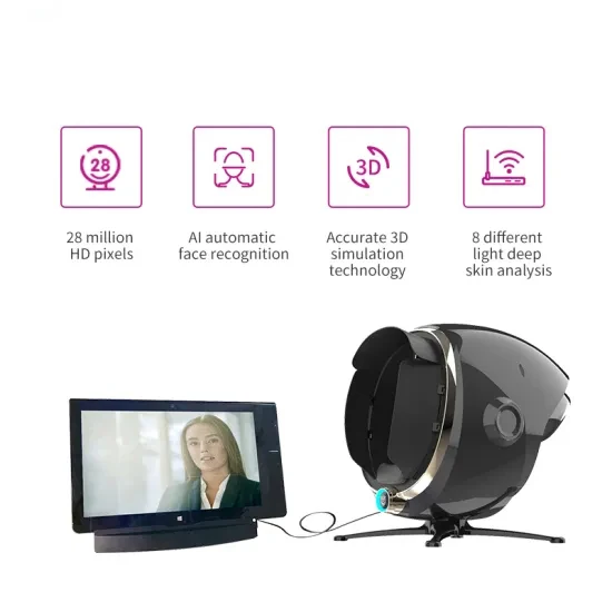 Bitmoji Digital 3D Magic Mirror Analysis Facial skin camera analyzer face scanner skin tester skin analyzer machine