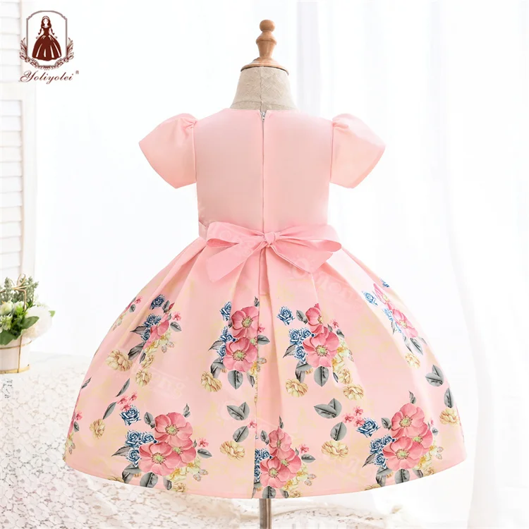 Yoliyolei Factory Supplied Newest, 5 Years Kids clothing princess style 2 year old girl children Party Dress/