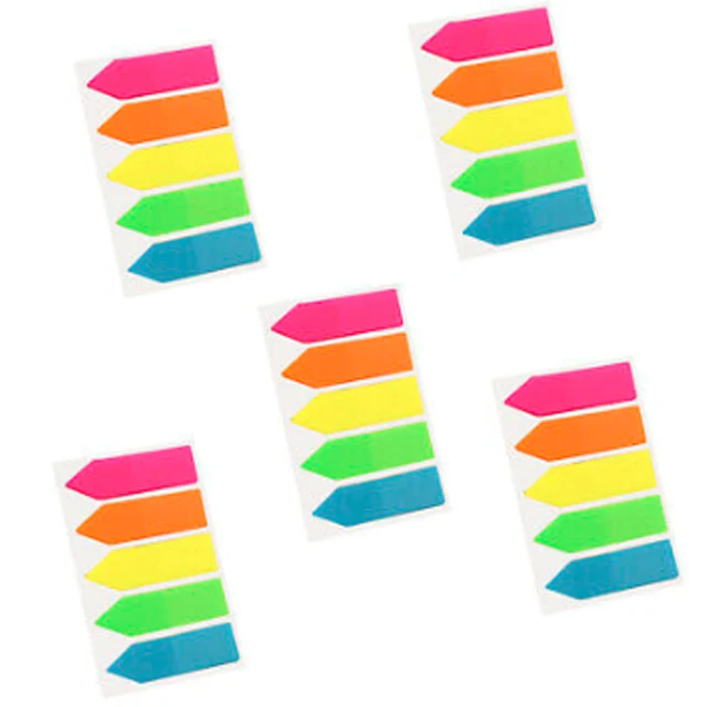 
Neon Page Marker Colored Index Tabs Flags Fluorescent Sticky Note for Marking for school or office use 