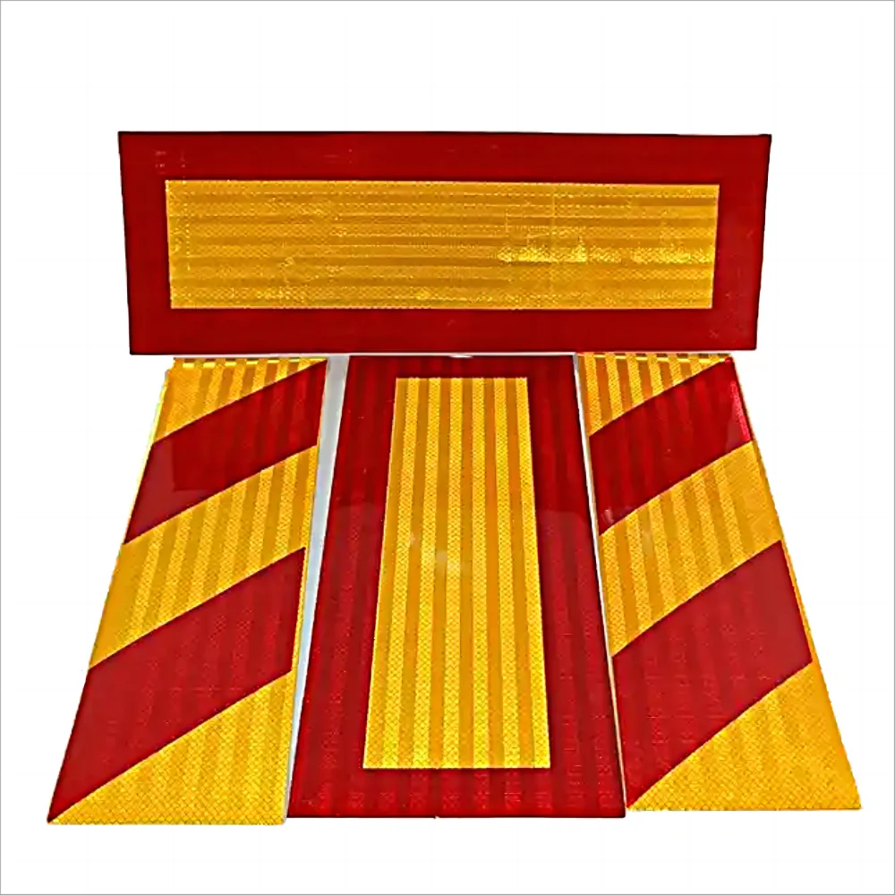 Heavy Vehicle Truck Sign Rear Reflective Marking Warning Plates Stickers Truck Reflector Reflective Sticker Rear Mark for Truck