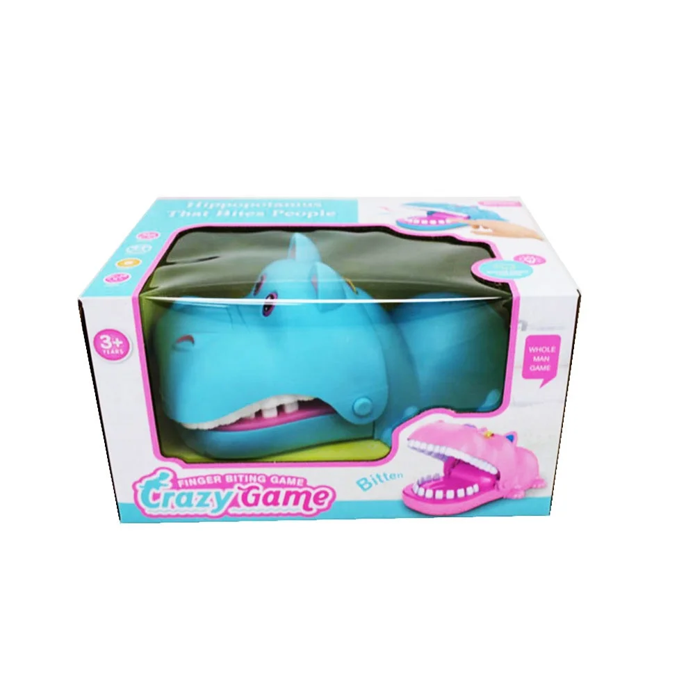 Remarkable quality parent-child interactive games biting fingers hippo styling spoofing sings Plastic Joke Toys