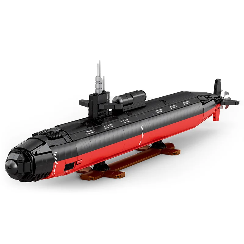 Reobrix 33049 Los Angeles-class SSN 1:125 Toy bricks 2024 New arrival building blocks gift Military series building model