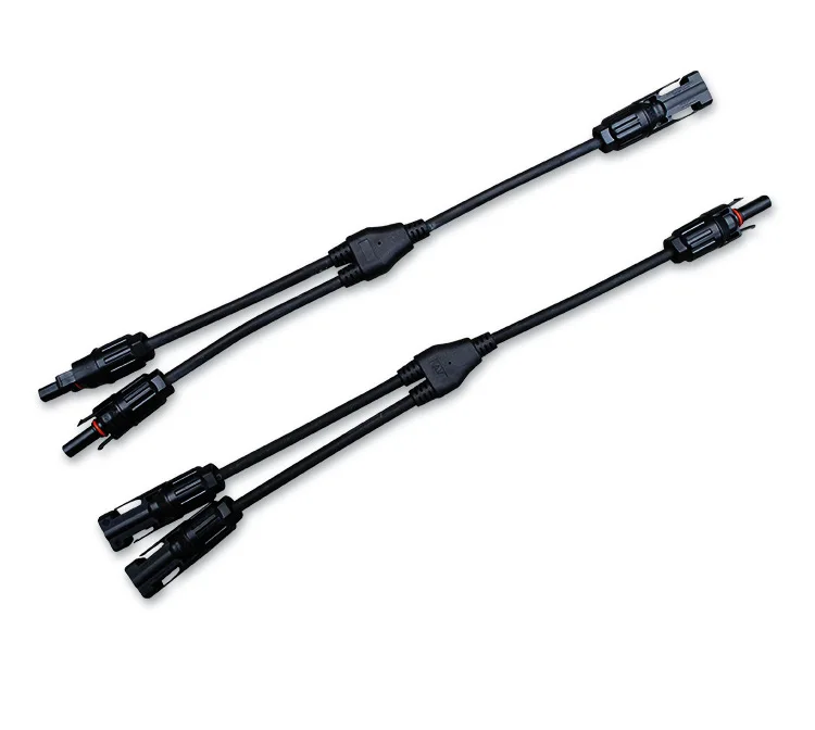 1kv 1.5kv Panel Cable Extender Photovoltaic Y-type Dc 1000v 1500v Ip68 Solar Connector
