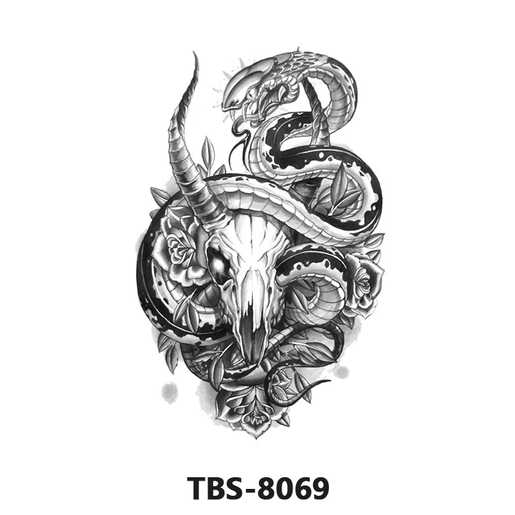 Custom waterproof artificial temporary chest Body Hand Wrist Art tattoo sticker for Men and Women Fashion Printing Body Tattoo