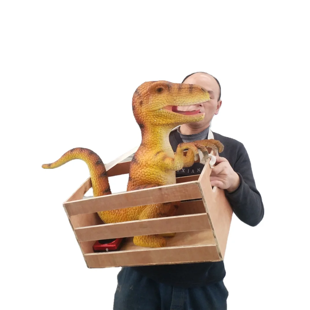 handmade dinosaur hand puppet simulation dinosaur baby Dinosaur Puppet