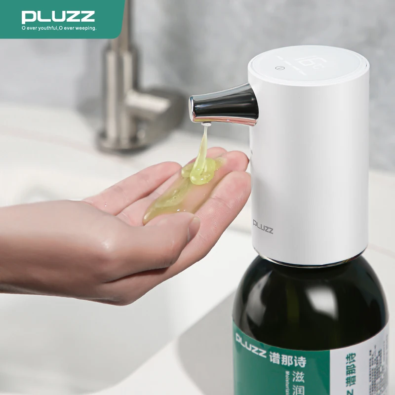 Smart Gel Soap Dispenser Automatic Infrared Sensor Gel Sanitizer Pump Rechargeable PLUZZ for Home Hotel