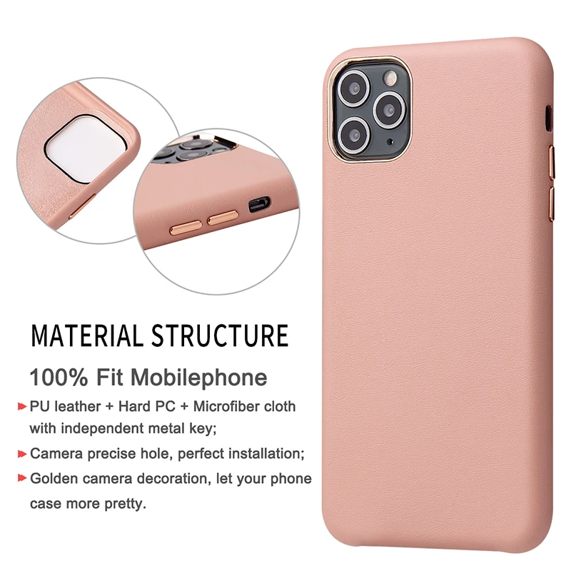 2020 Premium Official Luxury Leather Phone Case For iPhone 11 Leather Case