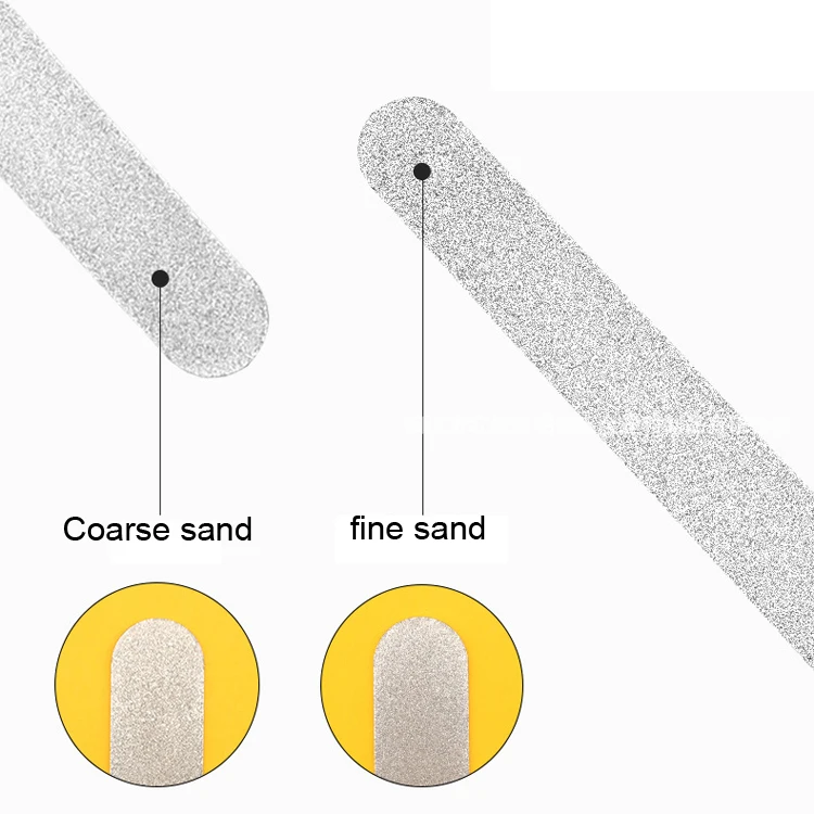 Professional Diamond Stainless Steel Double Side Nail File metal files for nail