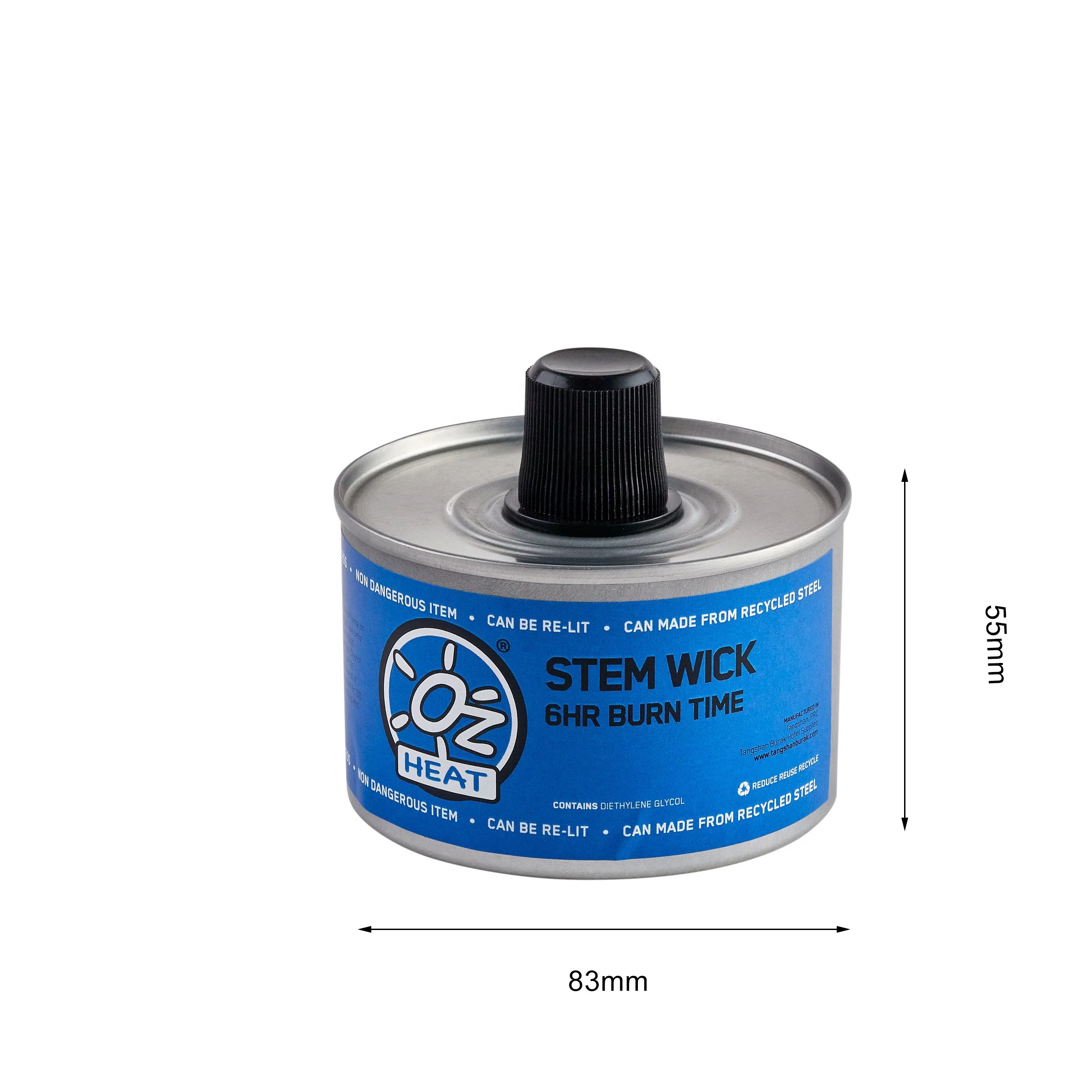 Hotel and restaurant liquid wick food warmer handy cooking buffet chafing dish fuel