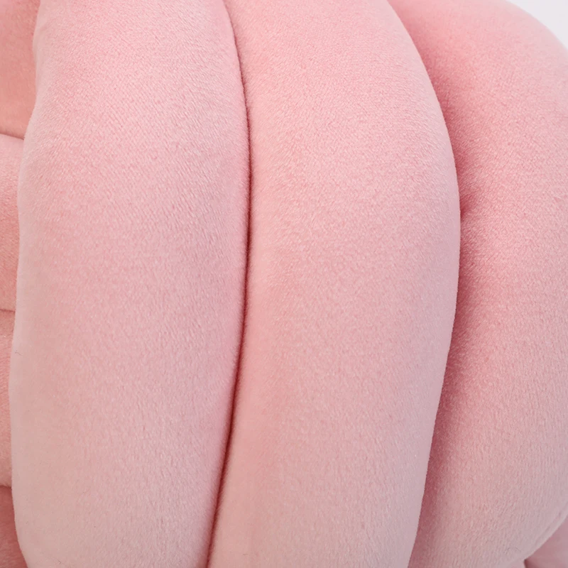 Factory Direct Polyester Soft Crystal Velvet Knot Ball Cushion Pillow for Home & Car Decor Competitive Price Sofa Usage