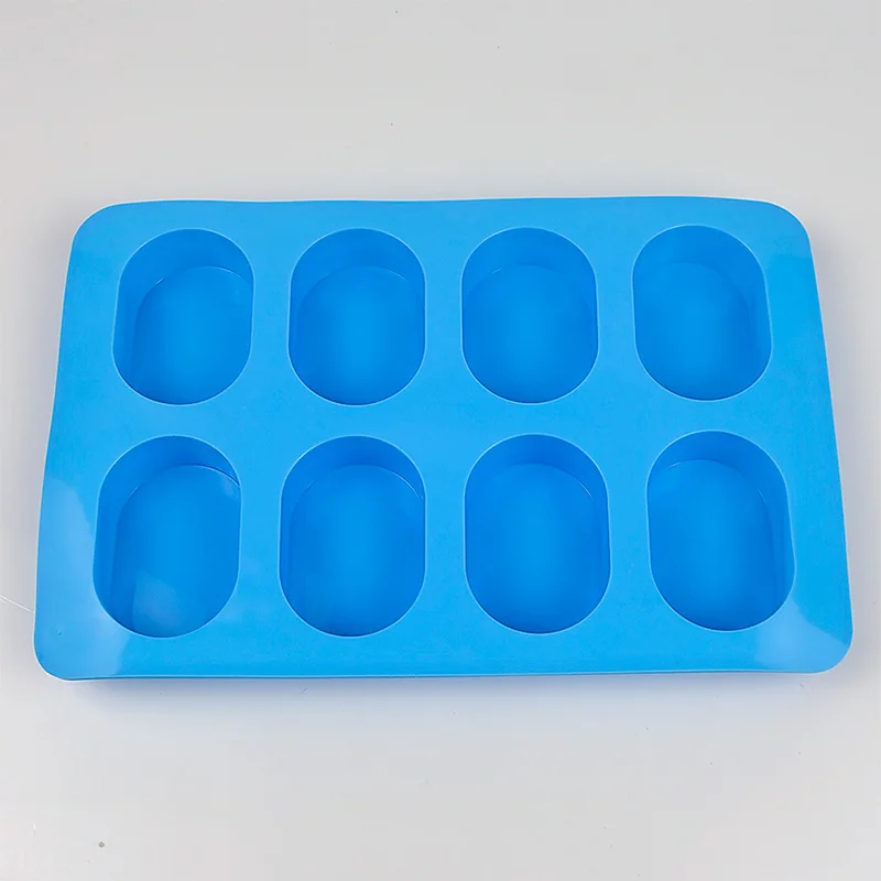 Oval Shape 6 Cavity Silicone Soap Mold Making mould 3D Chocolate Cake Mold Diy Silicone Soap Molds for Handmade
