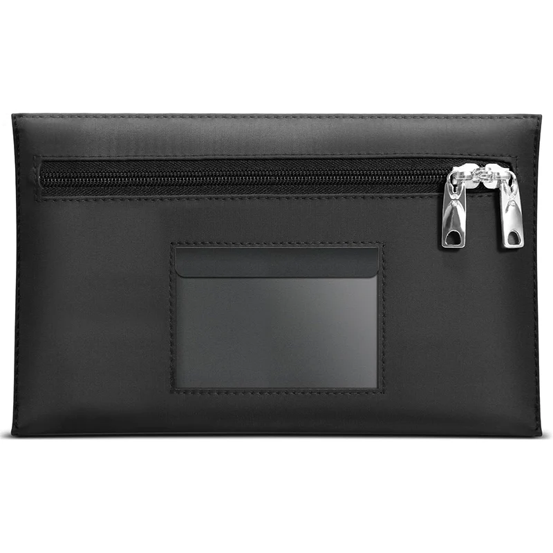 2024 custom Money Bank Deposit Bag with zipper locking bank deposit bags with Dual zipper