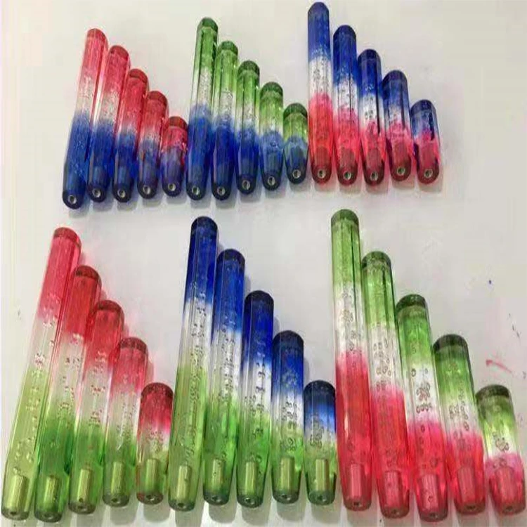 150mm New crystal tri-color gear knob for automotive Dildo shift knob light up high quality LED gear head
