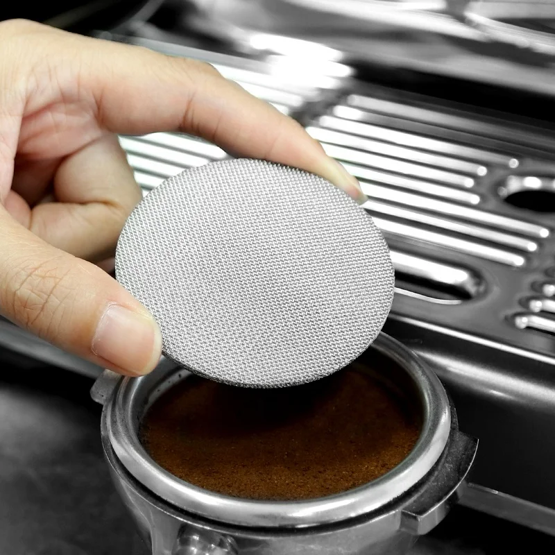 Espresso Machine 100 Micron Stainless Steel 1.7mm Thick Barista Tool for Coffee Filter Plate Puck Screen