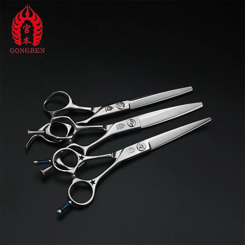 GONG BEN Japanese Style Scissors Hair Vg10 440c Professional Hairdressing Scissors For Hair Cut Barber