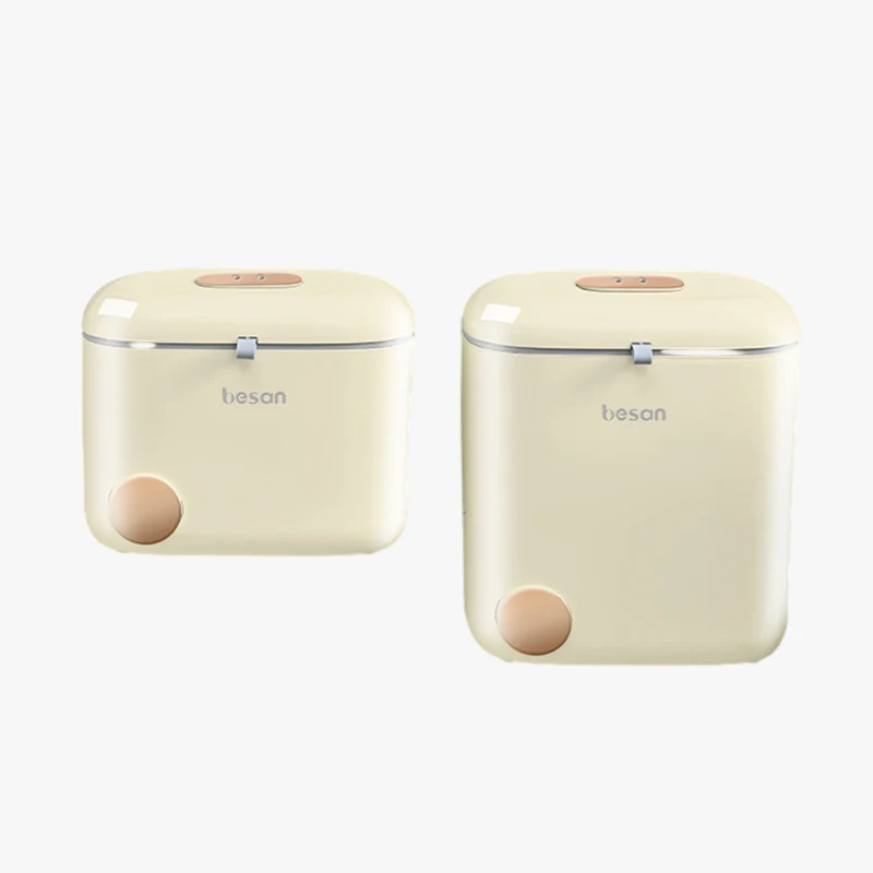 Kitchen Table Wall Mounted Hanging Mini Trash Can Modern Waste Rubbish Bin Plastic With Lid