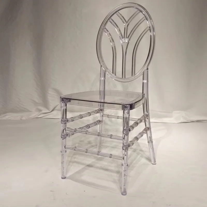 Wholesale Hot Selling Transparent Resin Chiavari Stackable Classic Style Banquet Event Wedding Acrylic Chairs