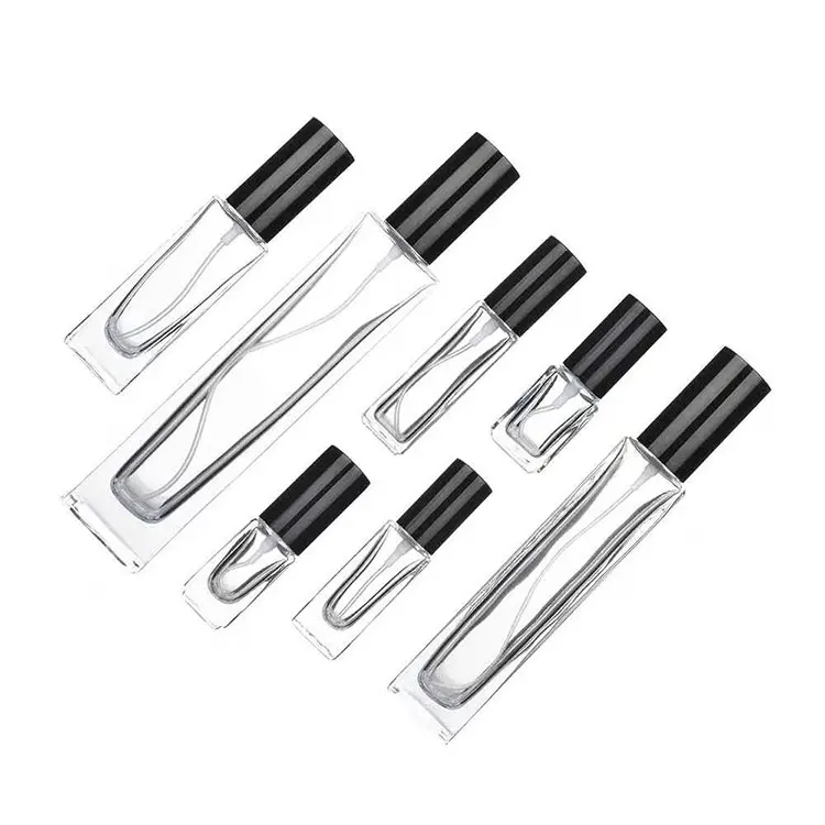 Thick Bottom Vintage 10ml Mini Round&Square Clear Refillable Perfume Glass Bottle Mouth Spray Bottles Perfume Decants