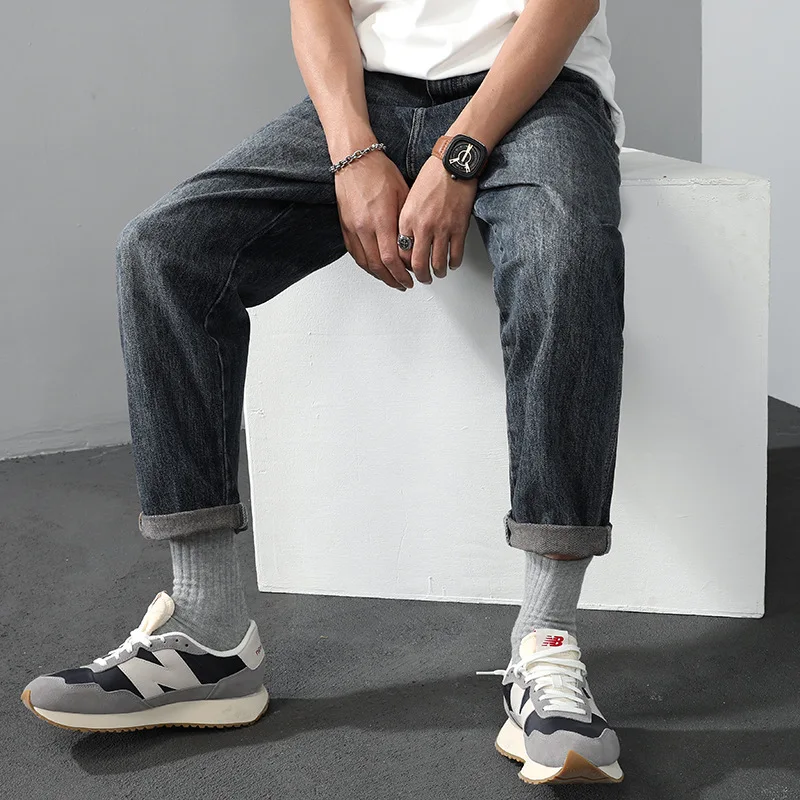 Customize Mens Jeans Denim Manufactures Straight Casual Slim Fit Pant Boys Stretch Jeans Men Zipper Fly Closure Skinny Jeans