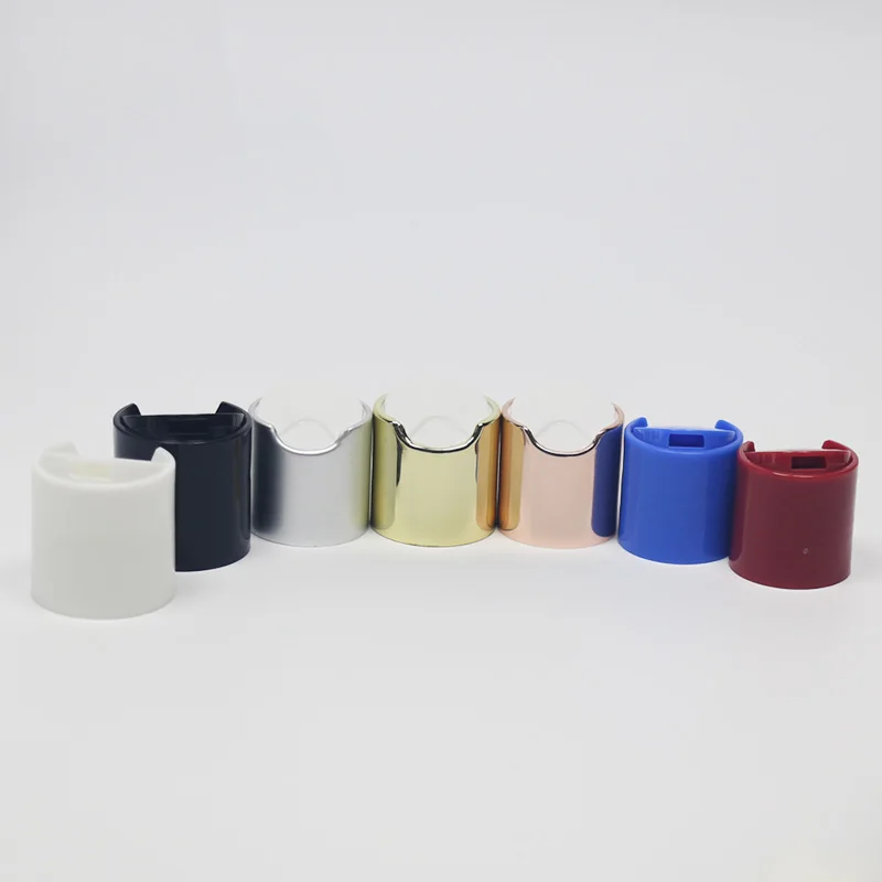 Custom 24/410 28/410 Plastic Disc Top Cap Printing cap For Shampoo Bottle