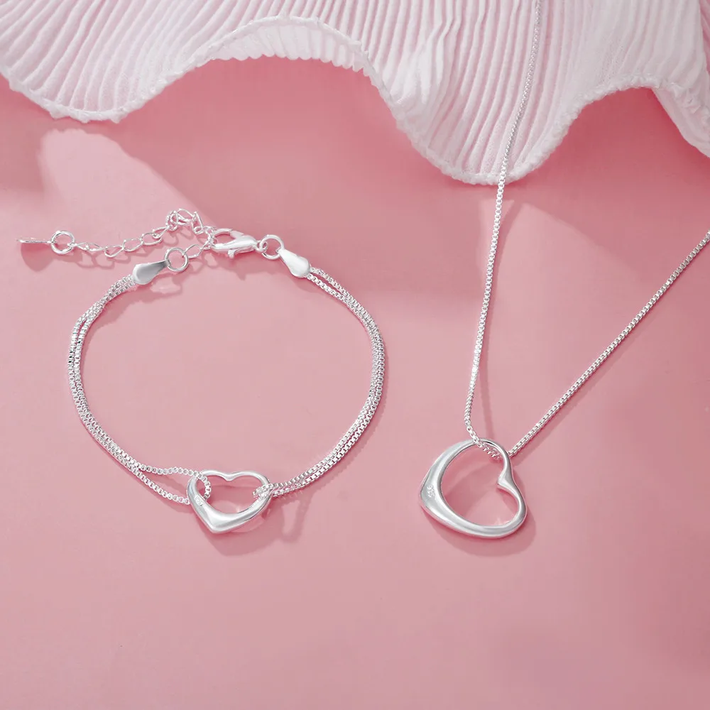 Dazgirl lotes de joyas plata ley 925 серебряные ювелирные украшения наборы для женщин