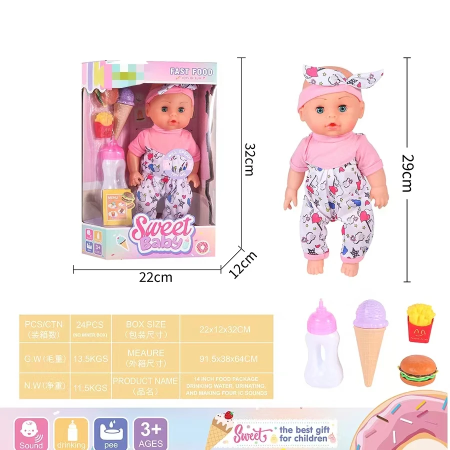 2024 Hot Sale Lifelike Realistic Fashion Clothing Eye Doll for Children Baby Vinyl Plastic Reborn