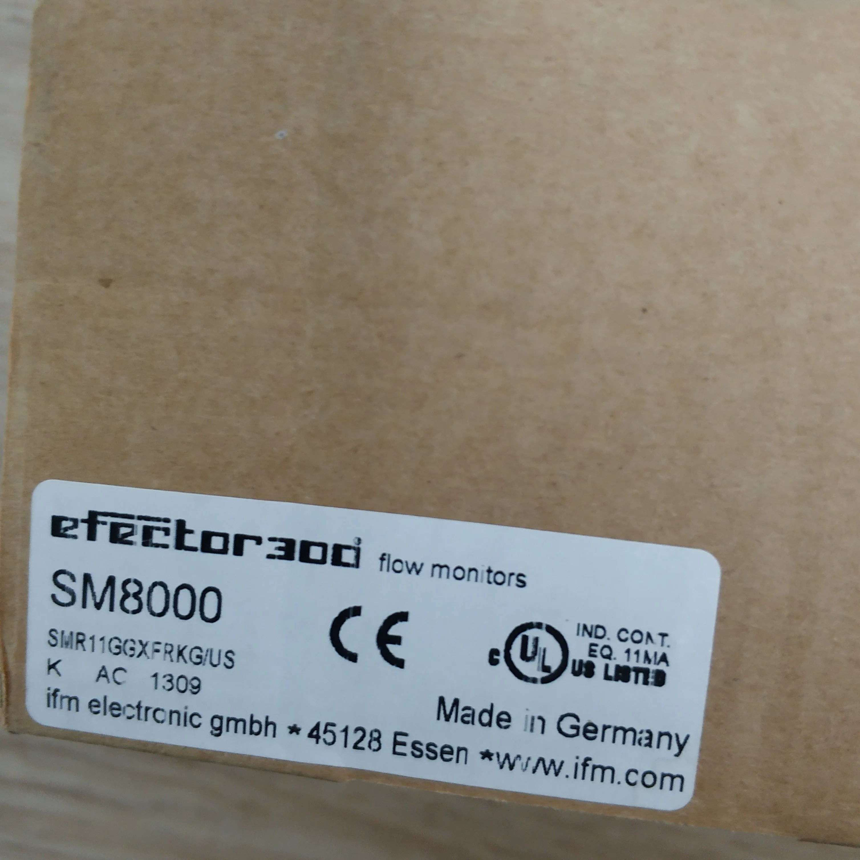 IFM SM8000 Electromagnetic Flowmeter Sensor