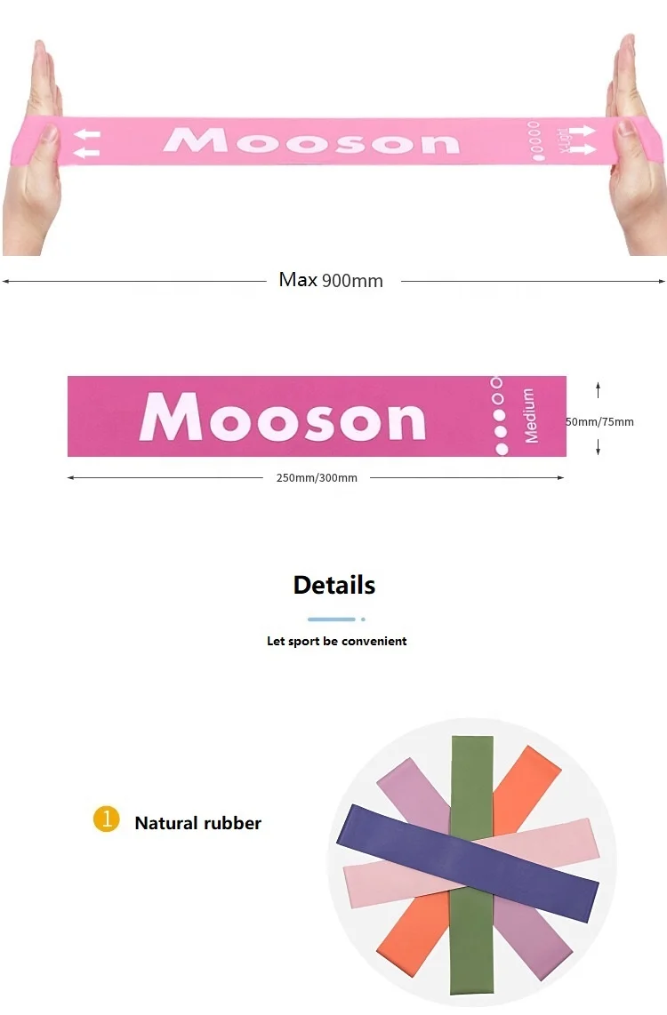 
Fitness Gum Custom LOGO Elastic Rubber Bands For Fitness Workout Equipment Training Exercise Gym Strength Latex Resistance Bands 
