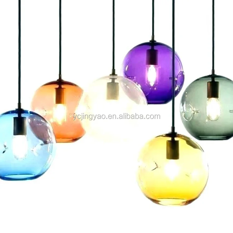 Replacement Colored Glass Shades for Pendant Lights Ceiling Lamp