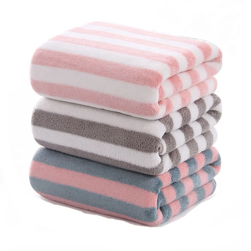 70*140cm Super Absorbent Microfiber Weft Knitting Towel Bath Towel
