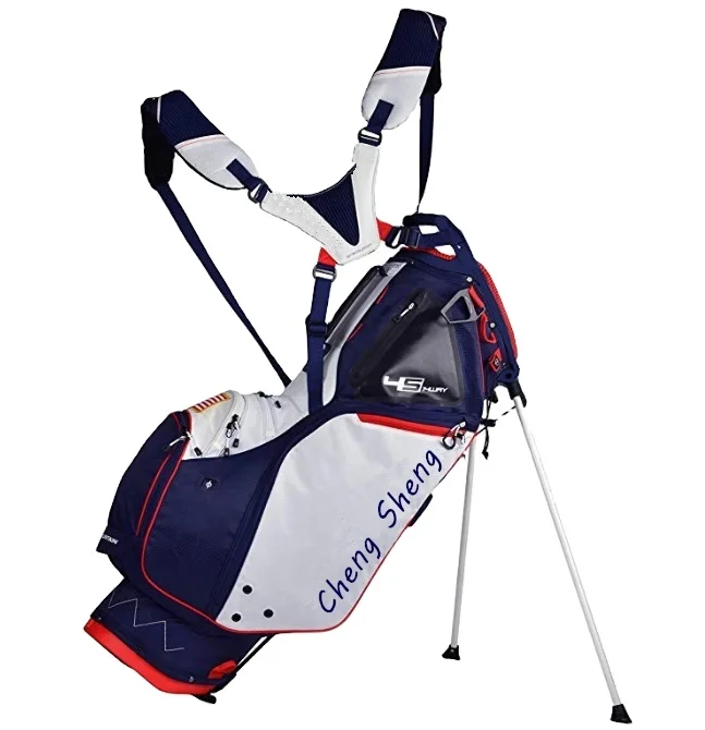 Wholesale China chengsheng classics Custom Logo golf bags PU commercial driving range golf bag stand