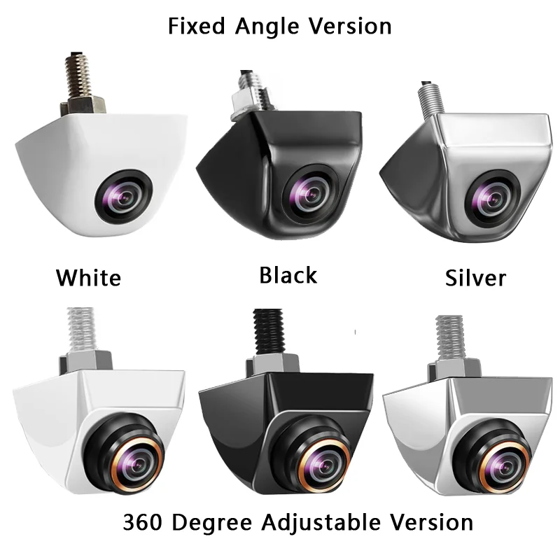 Gold 1080P Night Vision 360 Degree Adjustable Fisheye Golden Lens Car Reverse Backup Cam Front/Side/Rear View Camera
