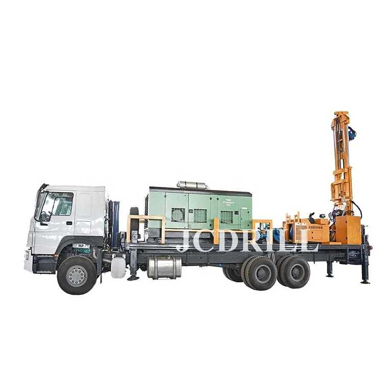 JCDRILL 300 meter dept Truck Mounted Water Well Bore Hole Drilling Machine