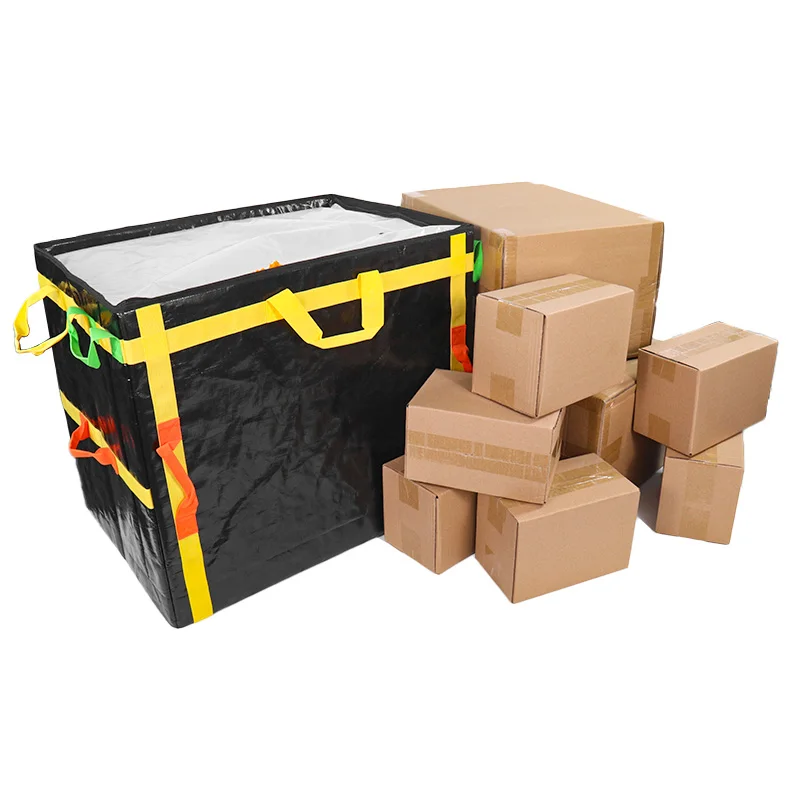 PP Woven Parcel Bag Handle Courier Style Storages Delivery Tote bag Sorting Stacking Bag