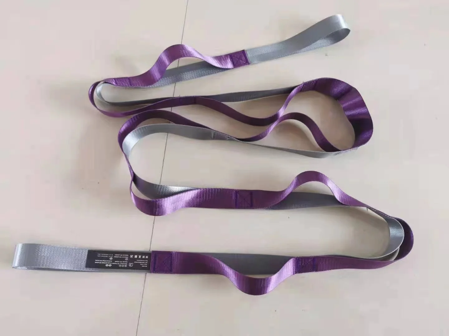 Yoga Strap for Stretching with 12 Loops Hamstring Stretcher Belt Physical Therapy Equipment for Best Flexibility Stretch Strap