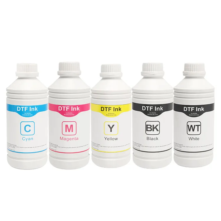 Bulk PET film powder pigment cmyk white dtf printing ink for epson L1800 L810 L850 L1300 L1450 L1455 L3050 DX4 DX5 DX7 printer