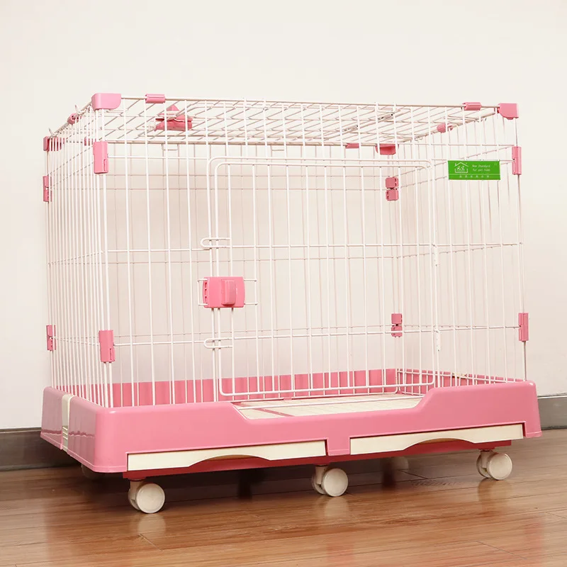 Pet Dog Cage Pet Supplies Direct Cat Rabbit with Toilet Pet Iron Cage Dog Supplies