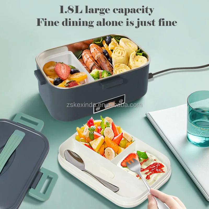 1.8L Portable Automatic Heating Lunch Box High Quality Small Appliances 80W Food Thermal Insulation Box Food warmer