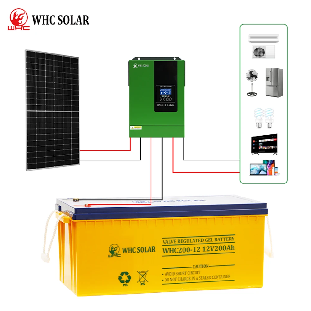 WHC SOLAR inverter 200ah 100 ah battery deep cycle 12v gel battery vrla lead acid batteries 12v 100ah