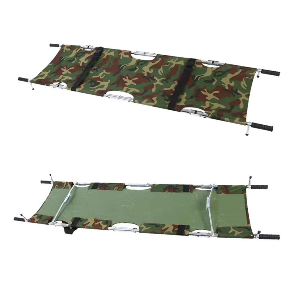 Custom Hospital ambulance Thickened stainless steel emergency folding stretcher