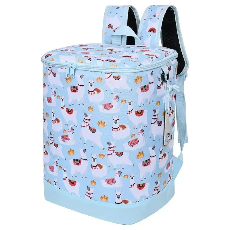 Eco Friendly Lightweight Warm Cooler Bags Double Zipper Shoulder Strap Hand Carry Lunch Box With Bag For Kids